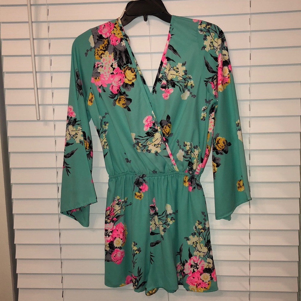 Sugar Love Boutique 3/4 Sleeve Romper